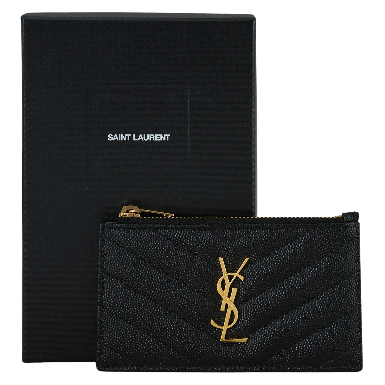 Yves Saint Laurent(USED)생로랑 607915 모노그램 지퍼 카드지갑
